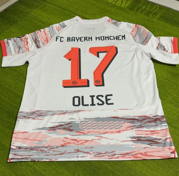 Michael Olise 17 Bayern Munchen Away New season Trikot Soccer Shirt