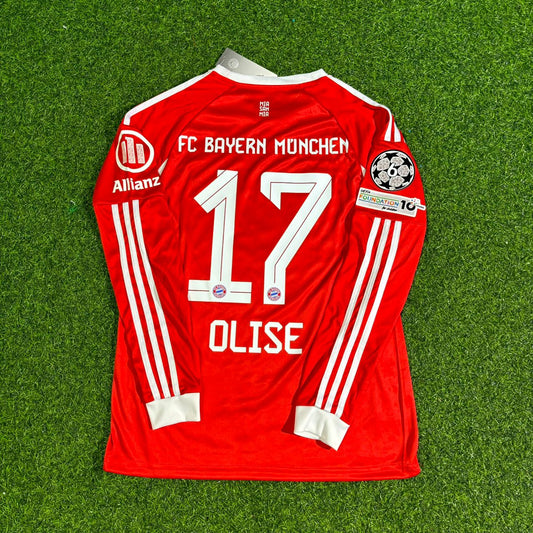 Michael Olise Bayern Munich 2026 Champions League Long Sleeve Football Jersey