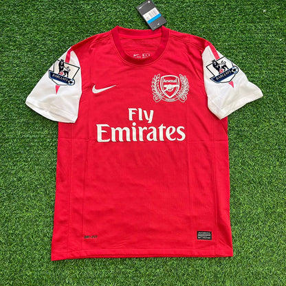 Mikel Arteta Arsenal 2011-2012 Retro Kit Jersey Trikot Maglia Soccer Shirt
