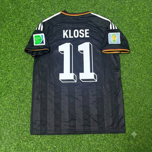 Miroslav Klose Germany 2014 World Cup Special Edition Black Retro Football Jersey