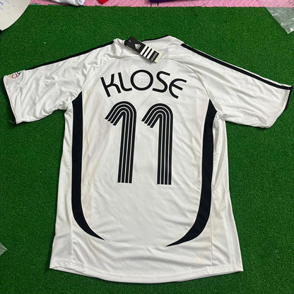 Miroslav Klose Germany Deutschland 2006 World Cup White Retro Soccer Jersey Trikot Maillot Soccer Shirt