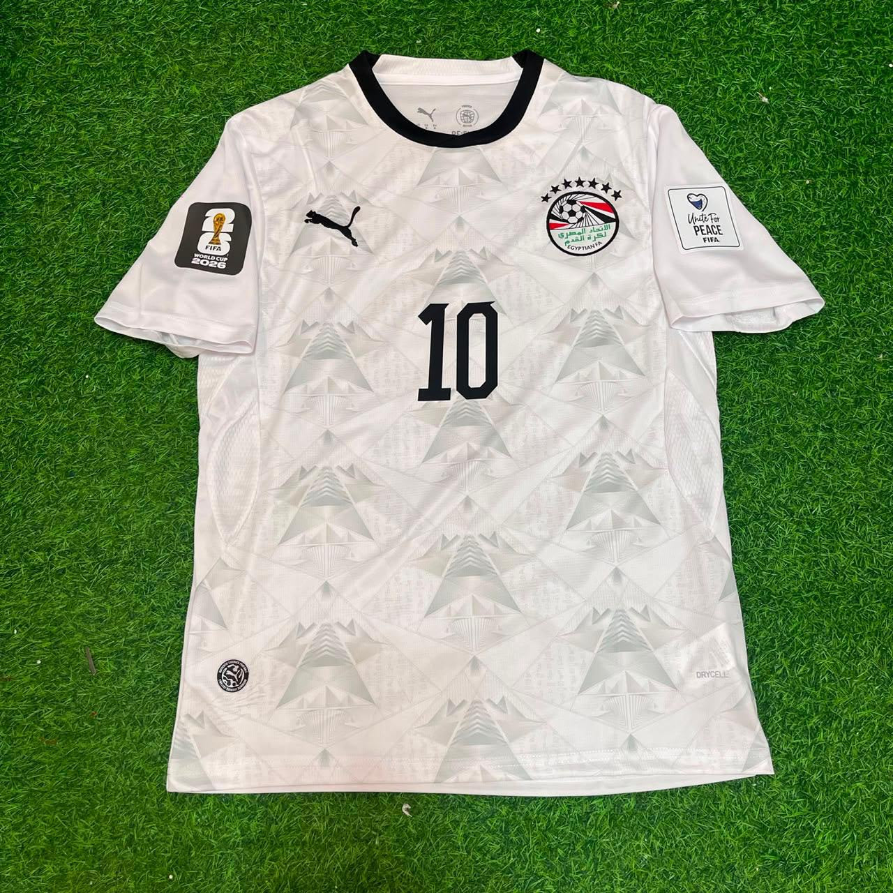 Mohamed Salah Egypt 2026 World Cup Home White Football Jersey Trikot Maillot