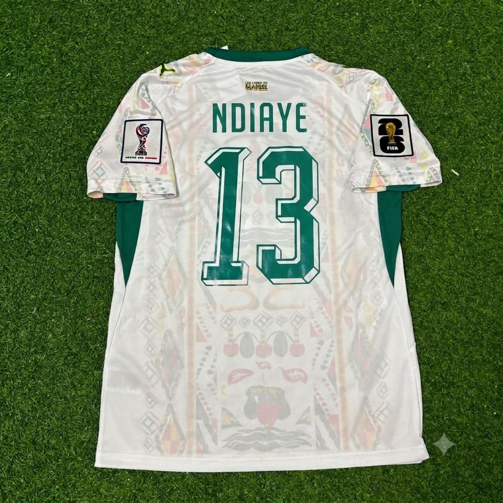 Iliman Ndiaye Senegal World Cup 2026 Home Jersey Trikot Maillot
