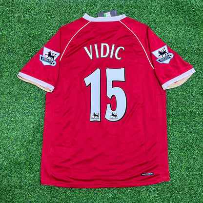 Nemanja Vidic Manchester United 2006/07 Rotes Trikot Trikot Maglia Fußballtrikot