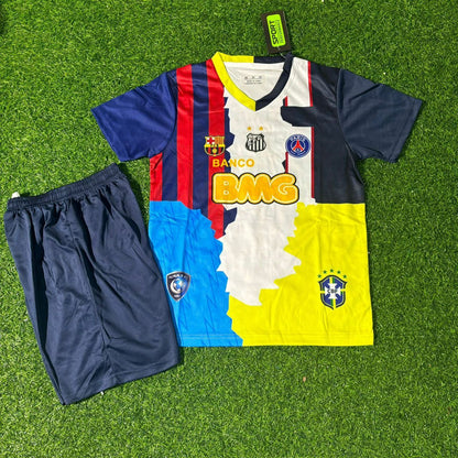 Neymar JR 11 Combo All Teams Special Kids Jersey KinderTrikot Maillot Enfant Soccer Shirt
