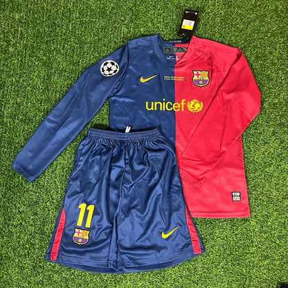 Neymar Jr Barcelona Retro Home Kids Kit – Kit Jersey for Children – | KinderTrikot | Maillot Enfant Soccer Shirt