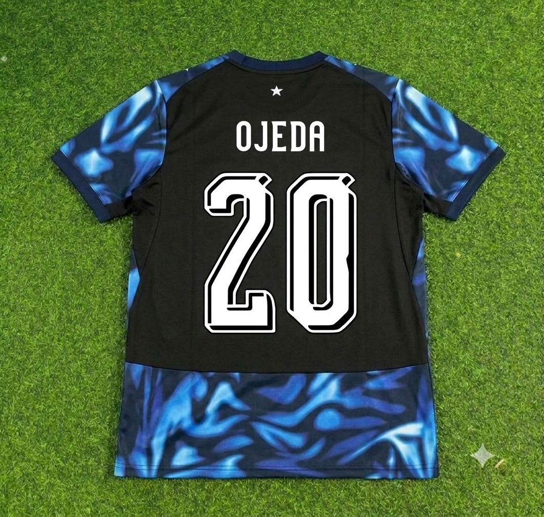 Braian Ojeda Paraguay World Cup 2026 Black Football Jersey Shirt Trikot Maillot