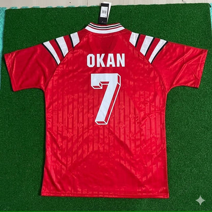 Okan Buruk Türkiye Turkey Red Nostalgic Retro Football Jersey