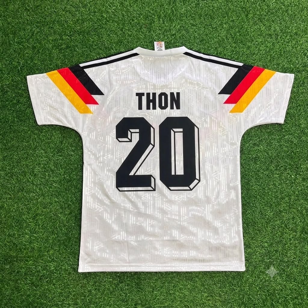 Olaf Thon Germany 1990 World Cup Retro Football Jersey Kit