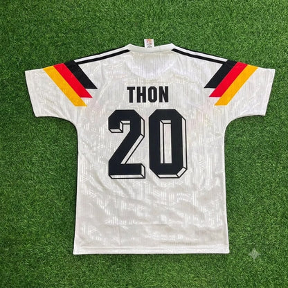 Olaf Thon Germany 1990 World Cup Retro Football Jersey Kit