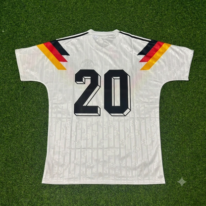 Olaf Thon Germany 1990 World Cup Retro Football Jersey Trikot Maillot