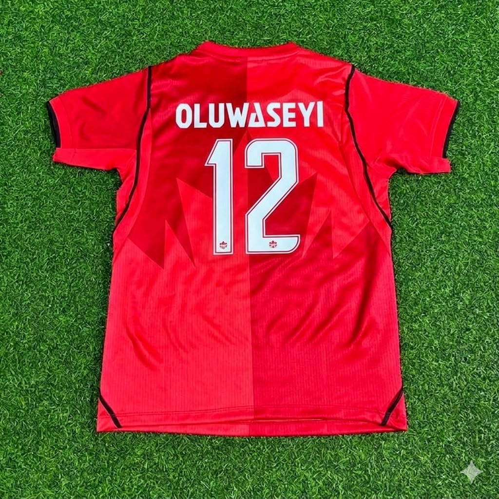 Tani Oluwaseyi Canada 2026 World Cup Home Red Football Jersey