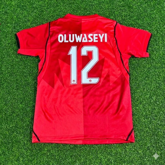 Tani Oluwaseyi Canada 2026 World Cup Home Red Football Jersey