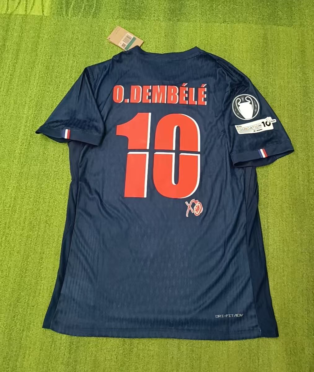 Ousmane Dembele #10 New Font Jersey – | Trikot | Maillot Soccer Shirt
