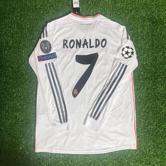 Cristiano Ronaldo 2014 CL Final Retro Long Sleeve Football Jersey