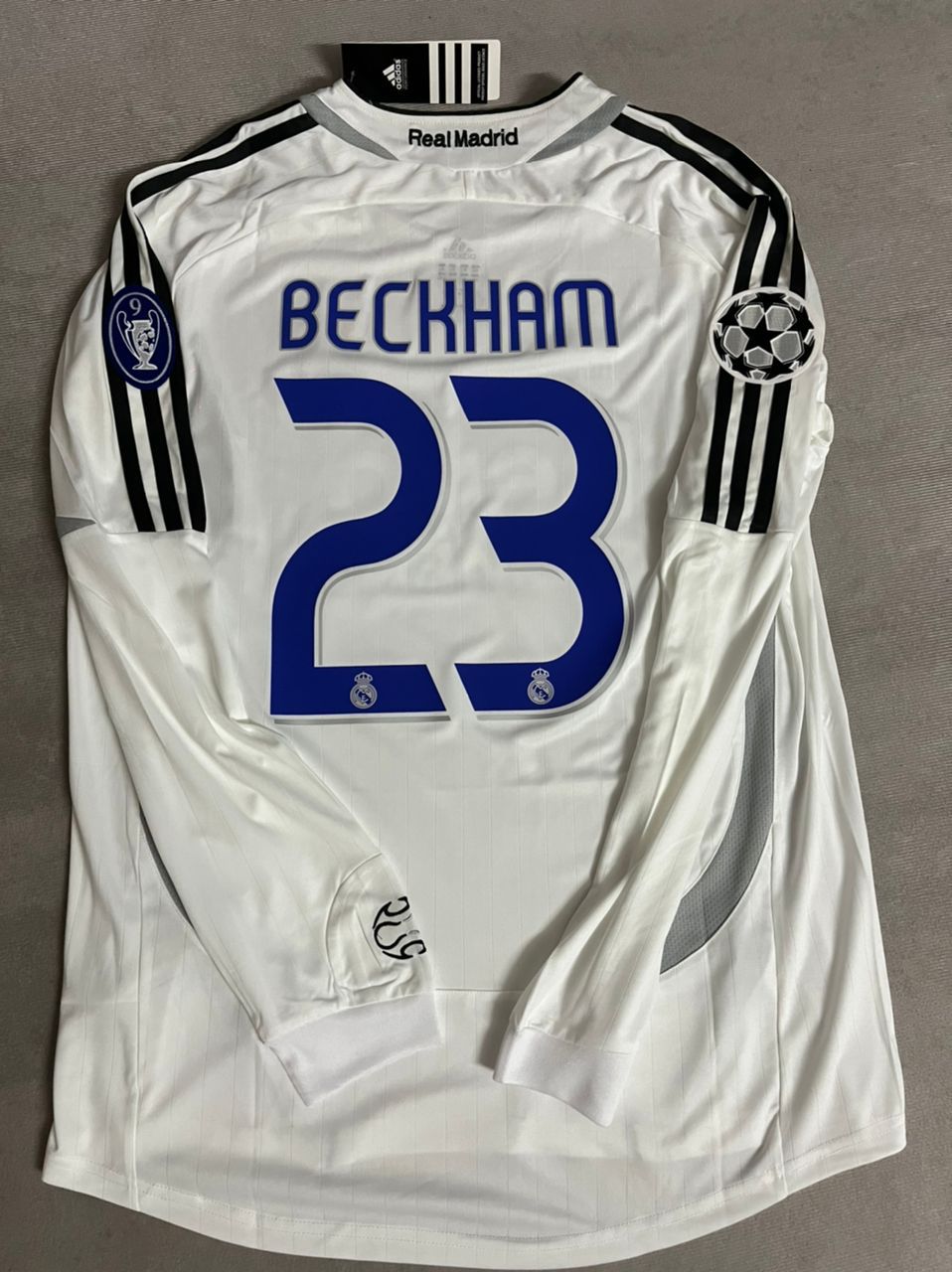 David Beckham 2006-2007 Retro Long Sleeve Football Kit Trikot Soccer