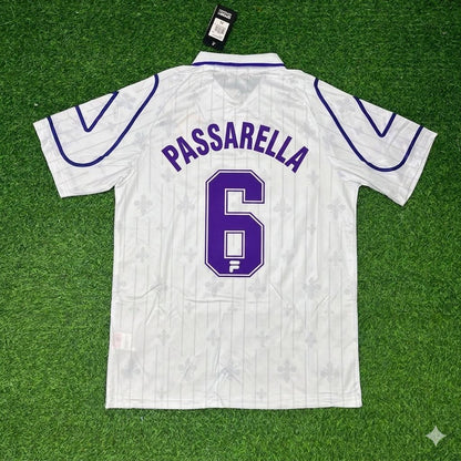 Daniel Passarella Fiorentina White Retro Football Jersey