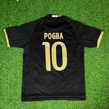 Paul Pogba Juventus Rétro Kit Noir Maillot Trikot Maglia Maillot de Football