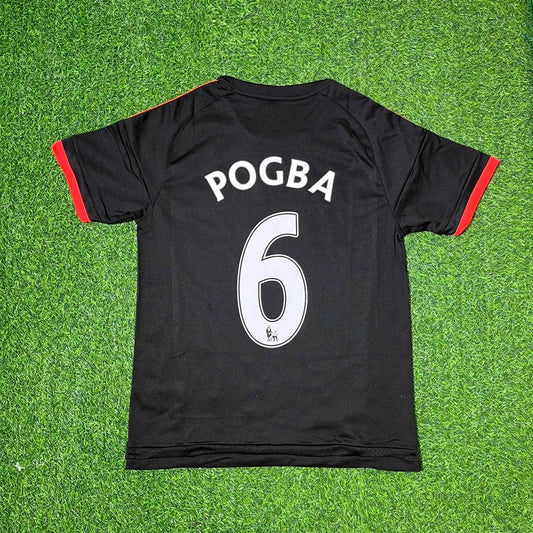Paul Pogba Manchester United Retro Red Football Jersey Kit