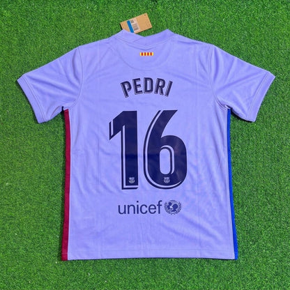 Pedri #16 Barcelona 2021-22 Season Retro Jersey Trikot Soccer Shirt