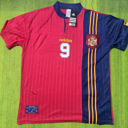 Pep Guardiola Spain Retro 1996 Jersey Maillot Trikot Camiseta