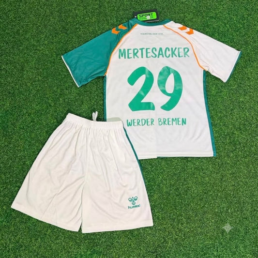 Per Mertesacker Werder Bremen Anniversary Kids Retro Football Jersey