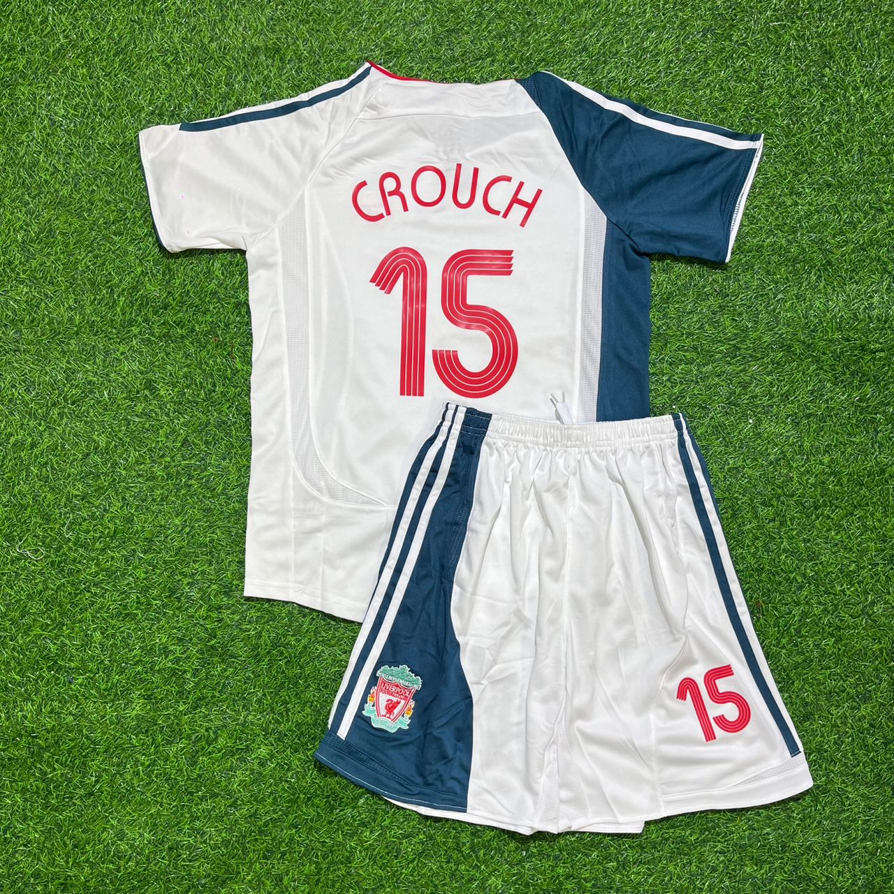 Peter Crouch Liverpool 2006/2007 White Retro KIDS Football Jersey