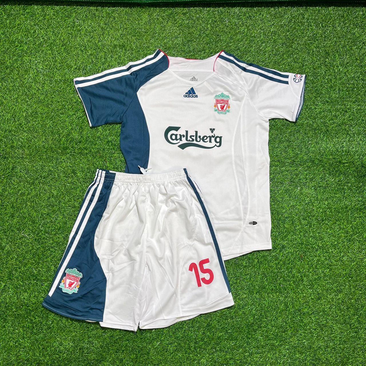 Peter Crouch Liverpool 2006/2007 White Retro KIDS Football Jersey