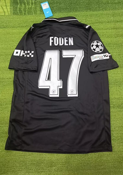 Phil Foden Manchester City Black New Season 2026 Jersey Trikot Maillot Soccer Shirt