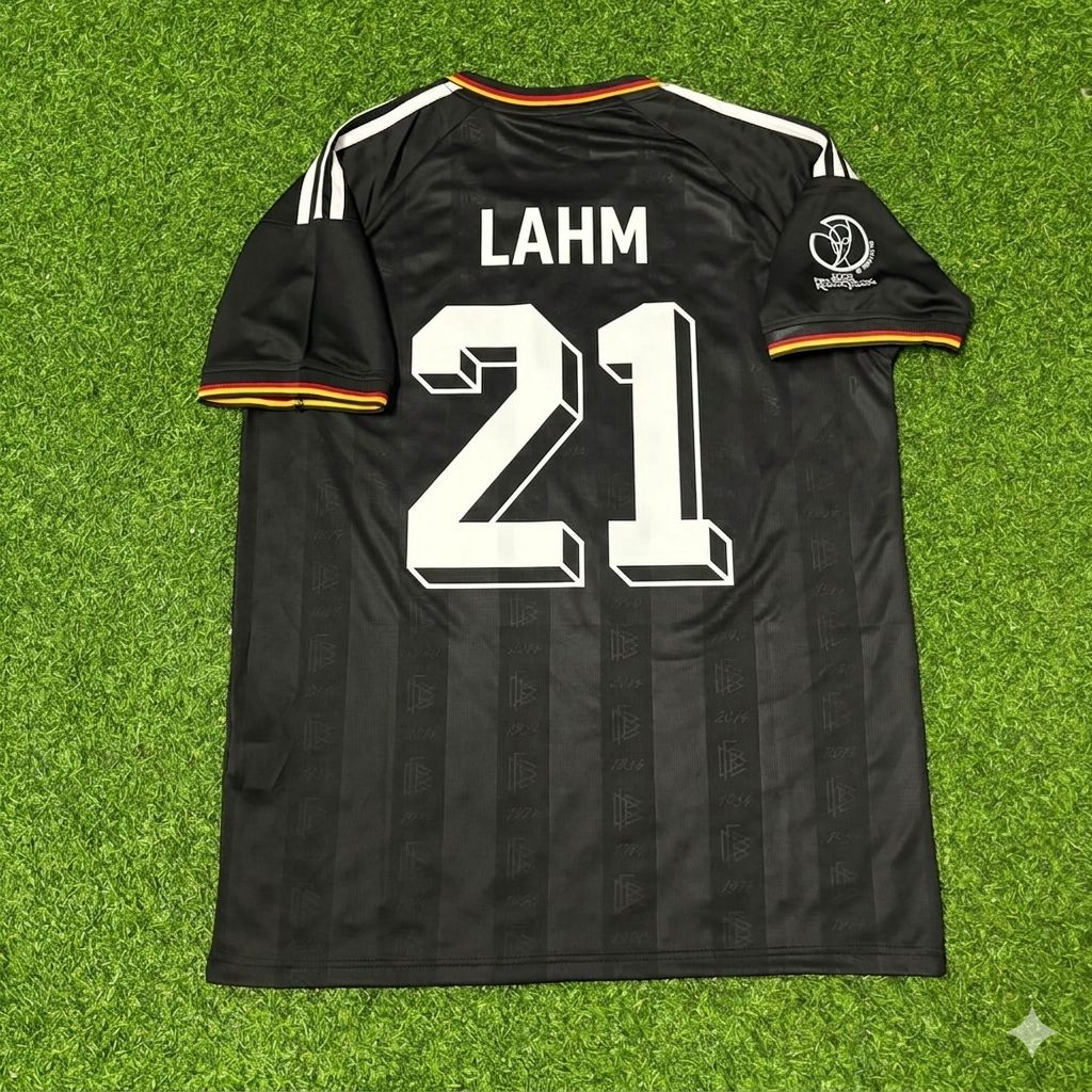 Philipp Lahm Germany 2002 World Cup Black Special Retro Football Jersey