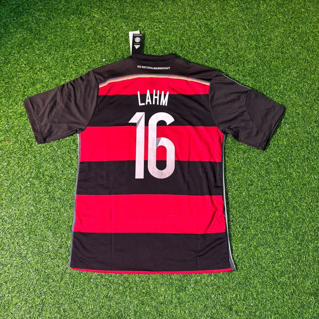 Philipp Lahm Germany Deutschland 2014 World Cup Brazil Black Red Retro Jersey Trikot Soccer Shirt