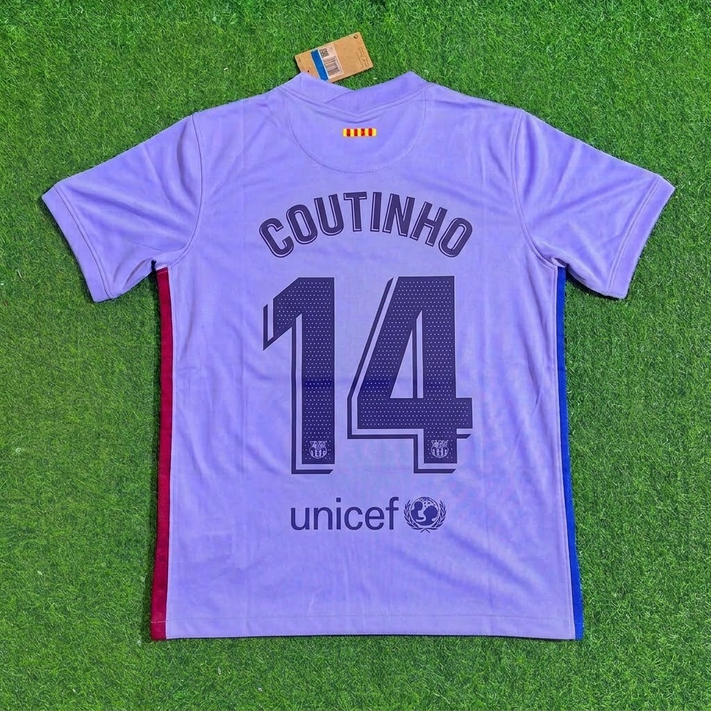 Philippe Coutinho #14 Barcelona 2021-22 Season Retro Jersey Trikot Soccer Shirt