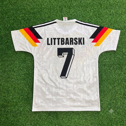 Pierre Littbarski Germany 1990 World Cup Retro Football Jersey Kit