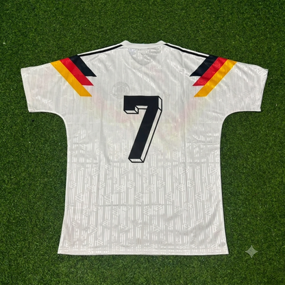 Pierre Littbarski Germany 1990 World Cup Retro Football Jersey Trikot Maillot