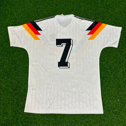 Pierre Littbarski Germany Deutschland 1990 Weltmeisterschaft Retro Fußballtrikot