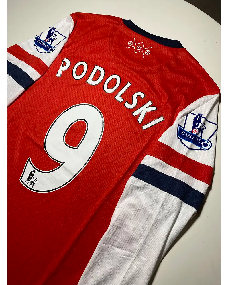 Lukas Podolski Arsenal 2011-2012 Retro Kit Jersey Trikot Maglia