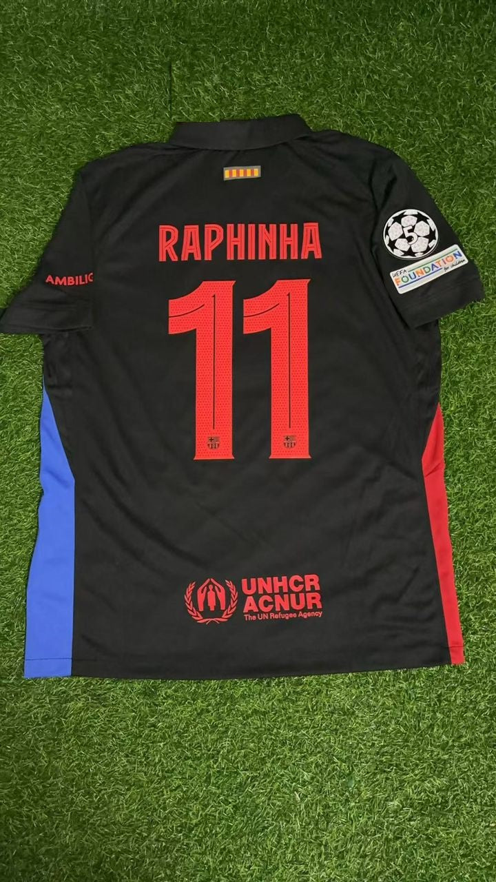 RaphinhaBarcelonaBlackNewSeaso