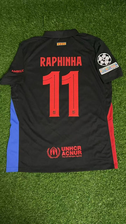 Raphinha Barcelona Schwarz Neue Saison 2026 Trikot Trikot Maillot Fußballtrikot