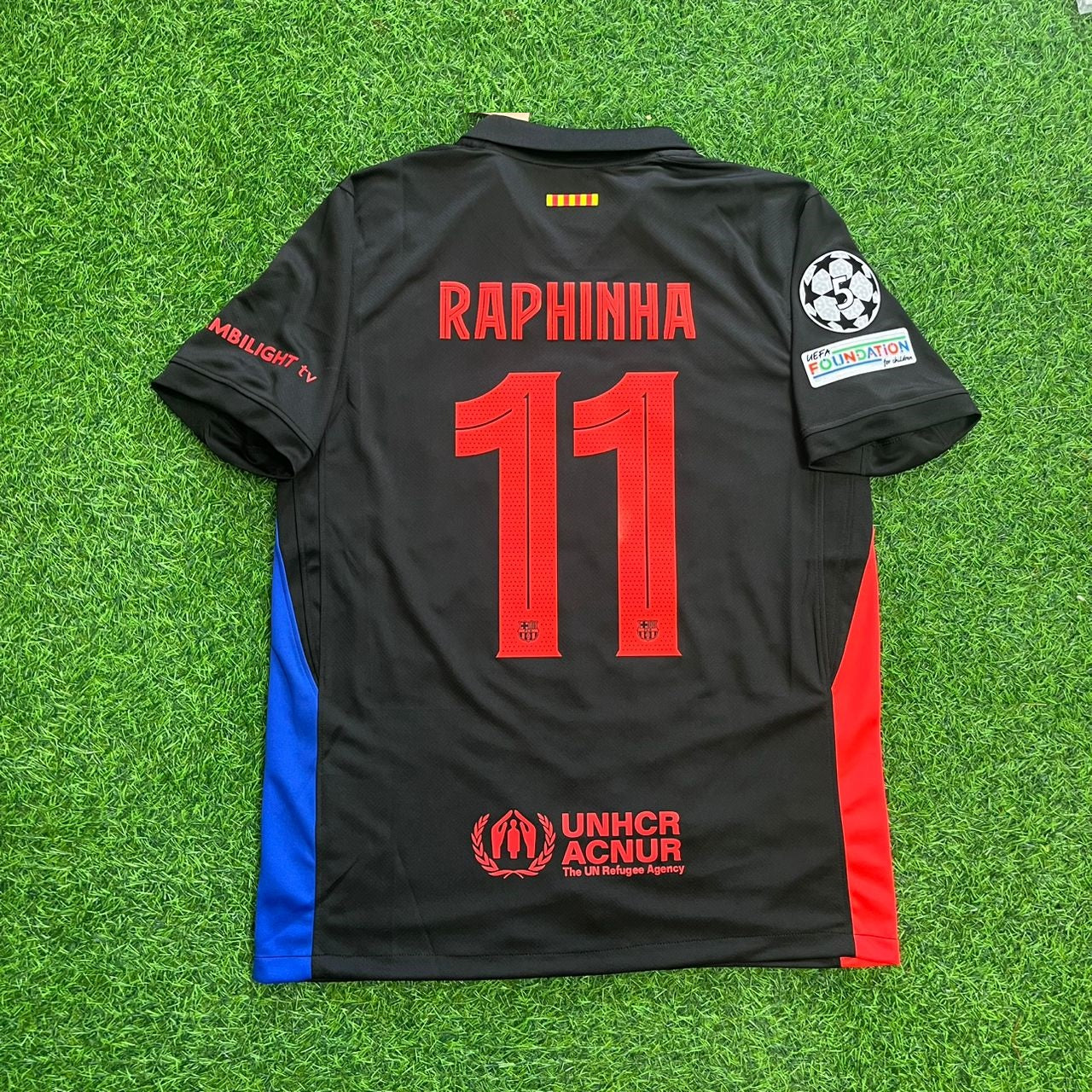 Raphinha Barcelona Schwarz Neue Saison 2026 Trikot Trikot Maillot Fußballtrikot