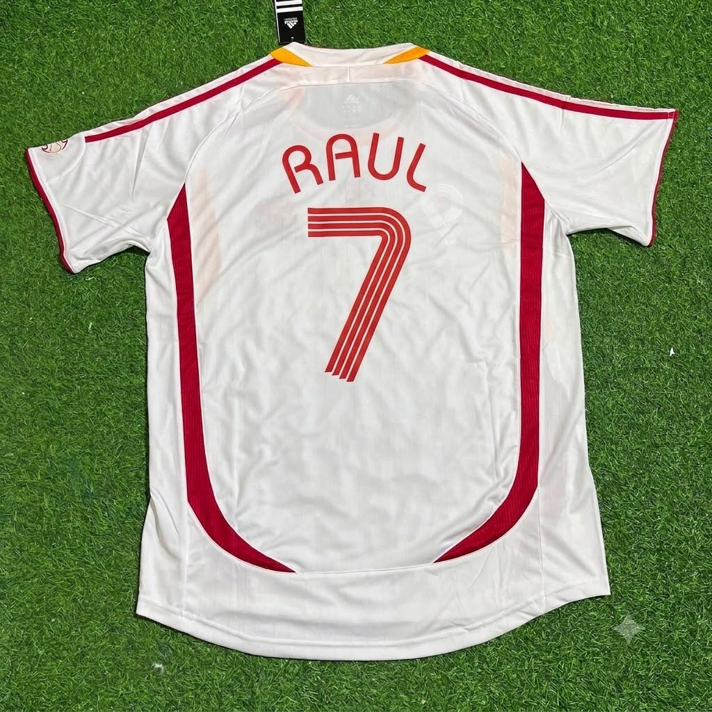 Raul Gonzalez Spain 2006 World Cup White Retro Jersey Trikot Maillot Camiseta