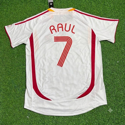 Raul Gonzalez Spain 2006 World Cup White Retro Jersey Trikot Maillot Camiseta