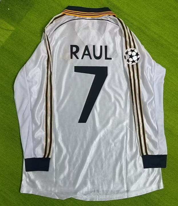 Raul Gonzalez Real Madrid 1999-2000 Jersey Soccer Shirt Trikot