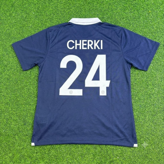 Rayan Cherki #24 France Retro Football Jersey Trikot Maillot