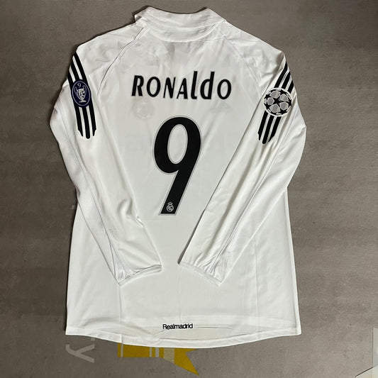 El Fenomeno Ronaldo Nazario Real Madrid 2003 2004 Long Sleeve Jersey Trikot