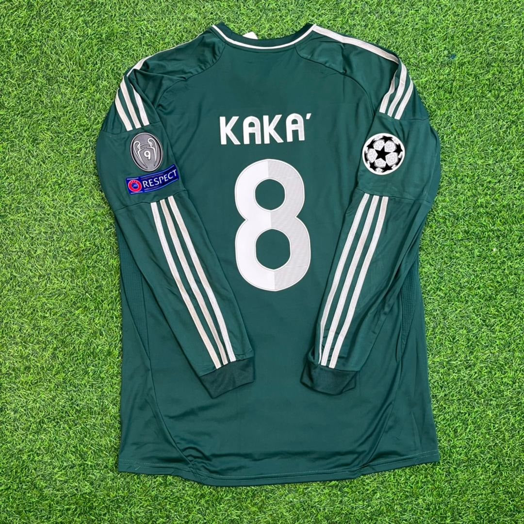 Kaka Leite Real  Madrid 2012-2013 Green Long Sleeve Jersey Soccer Kit Soccer Shirt