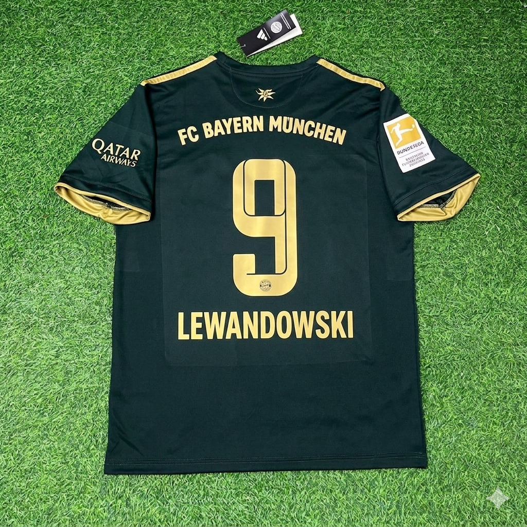 Robert Lewandowski Bayern Munich 2021-2022 Oktoberfest Green Special Edition Football Jersey