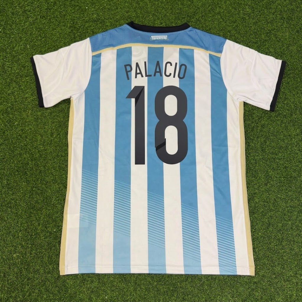 Rodrigo Palacio Argentina 2014 World Cup Home Retro Jersey Trikot Soccer Shirt