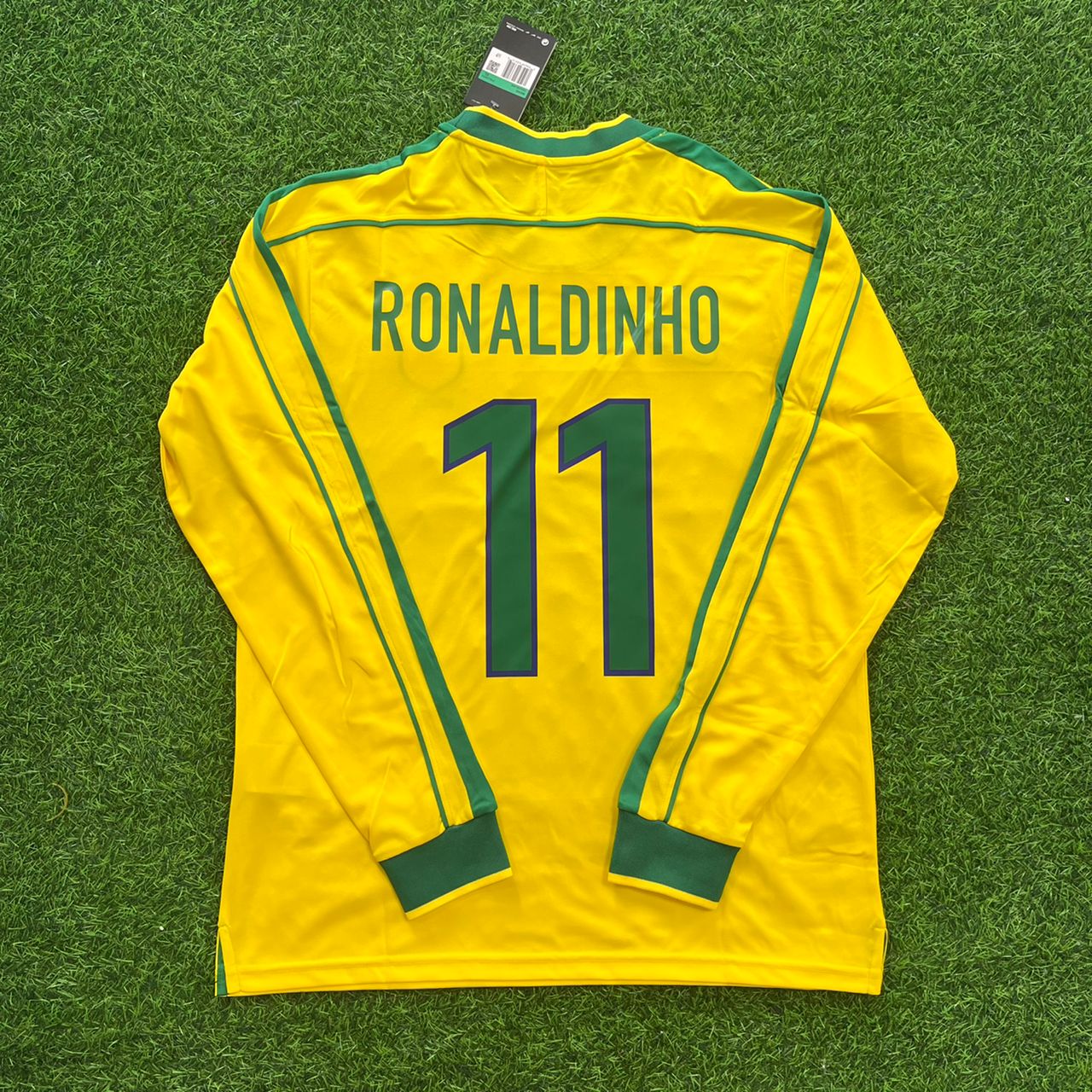 Ronaldinho Gaúcho 11 - Brazil 1998 World Cup Retro Football Kit Jersey Trikot Maillot Soccer Shirt