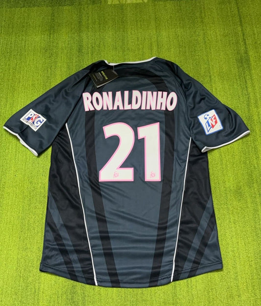 Ronaldinho Gaucho 2001 2002 Soccer Retro Jersey Trikot Maillot Soccer Shirt