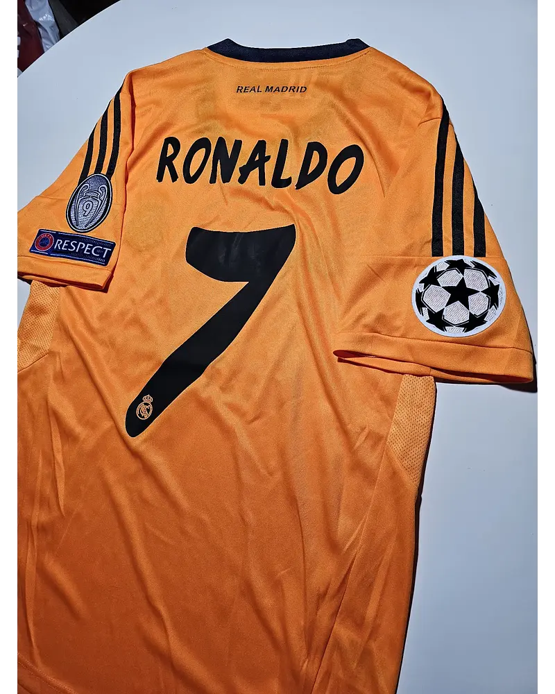 Cristiano Ronaldo #cr7 Real Madrid 2012/13 Away Orange Jersey Trikot